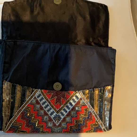 Multicolor Beaded Clutch from Anthropologie - Picture 4 of 7